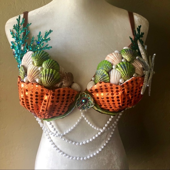 Victoria's Secret Other - 隆‍♀️Handmade Victoria Secret Mermaid Bra Top